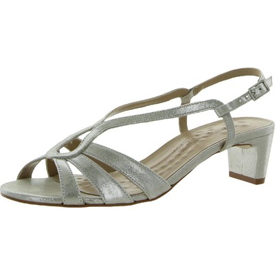 

Женские серебряные сандалии Walking Cradles Leandra с открытой пяткой 9, средний (B,M) 6245, Silver/metallic