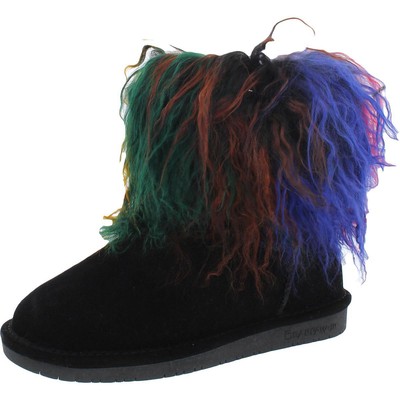 Повседневные ботинки Bearpaw Womens Boo Multi из замши на меху, 4 средних размера (B,M) BHFO 8545