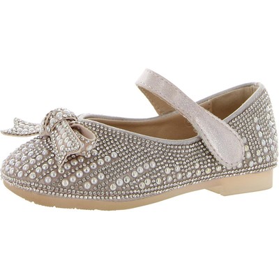 

Розовые туфли для малышей Doe A Dear Girls Mary Janes 7 Medium (B,M) для малышей BHFO 6462, Розовый, C9991