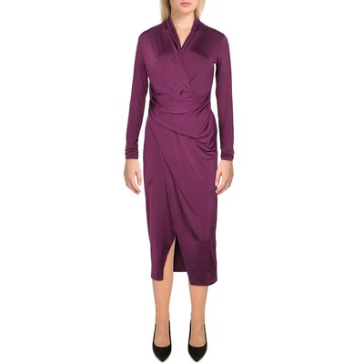 

Rachel Rachel Roy Женское фиолетовое платье с длинными рукавами Bret на работу  BHFO 9467, Фиолетовый