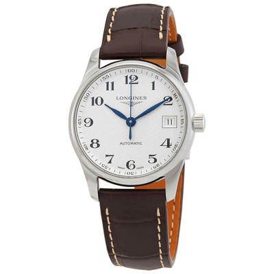 Женские часы Longines Master с автоматическим серебристым циферблатом L2.357.4.78.3