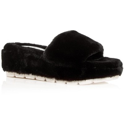 

Женские шлепанцы Urban Sport Willow Black, обувь 10, средний (B,M) BHFO 6298, Black faux fur