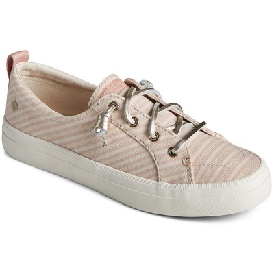 

Женские розовые повседневные и модные кроссовки Crest Vibe Sperry 8 Medium (B,M) 4141, Metallic stripe/pink/gold
