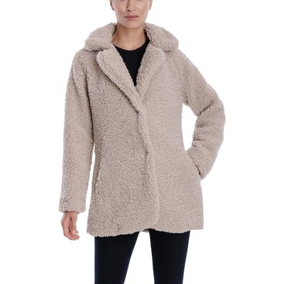 

Женское пальто миди из искусственного меха Lucky Brand с вырезом на лацкане, U521228FNR