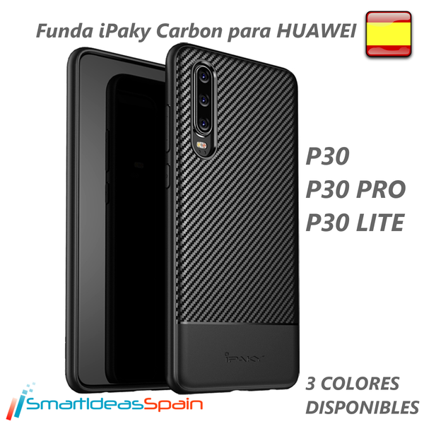 FUNDA HUAWEI P30 / LITE / PRO -CARBONO FIBRA GEL
