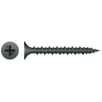#8 x 2-1/2'' PHILLIPS BUGLE HEAD PHOSPHATE HI-LOW THREAD SCREWS 2,500ct | 822HL