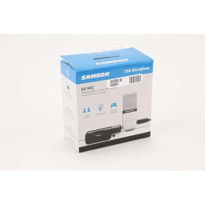 Samson Go Mic USB Microphone for Mac and PC Computers - Silver SKU#1615358