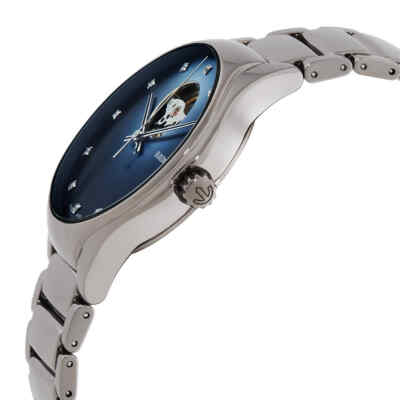 Pre-owned Rado True Round Secret Diamonds Automatic Blue Dial Unisex Watch R27108732