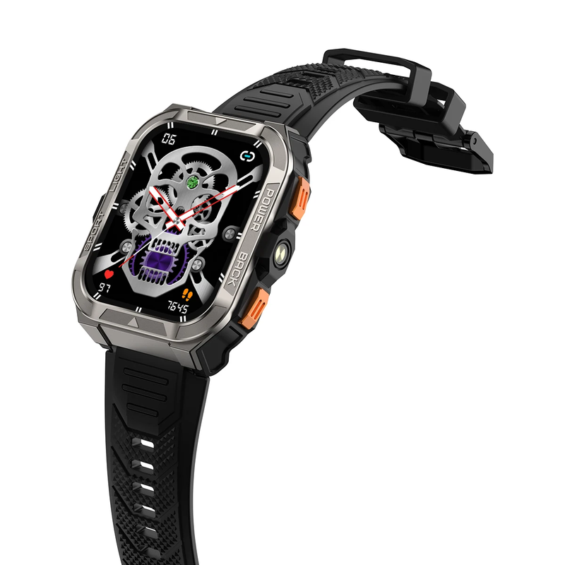 W80 PRO Outdoor Smart Watch with GPS, 1.91'' Display, Health Monitor