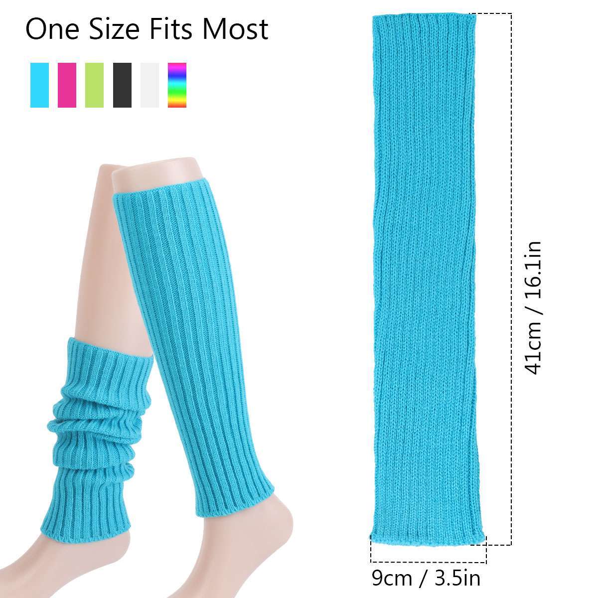 Winter Warm Knit Crochet Knee Leg Warmers Legging Boot Socks Foot Cover US