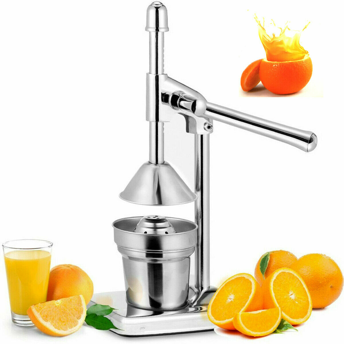 Spremiagrumi Manuale A Leva Alluminio Acciaio Spremi Frutta Contenitore Arance