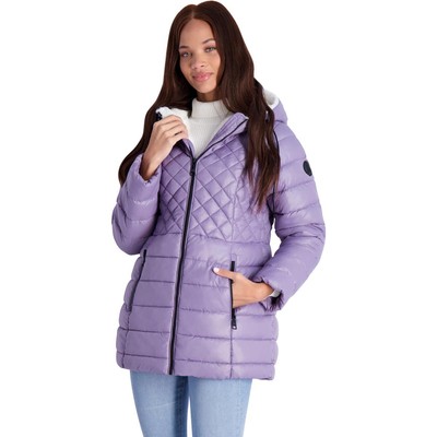 

Steve Madden Womens Cozy Lined Glacier Shield Фиолетовое пальто Glacier Shield  2773, Lavender