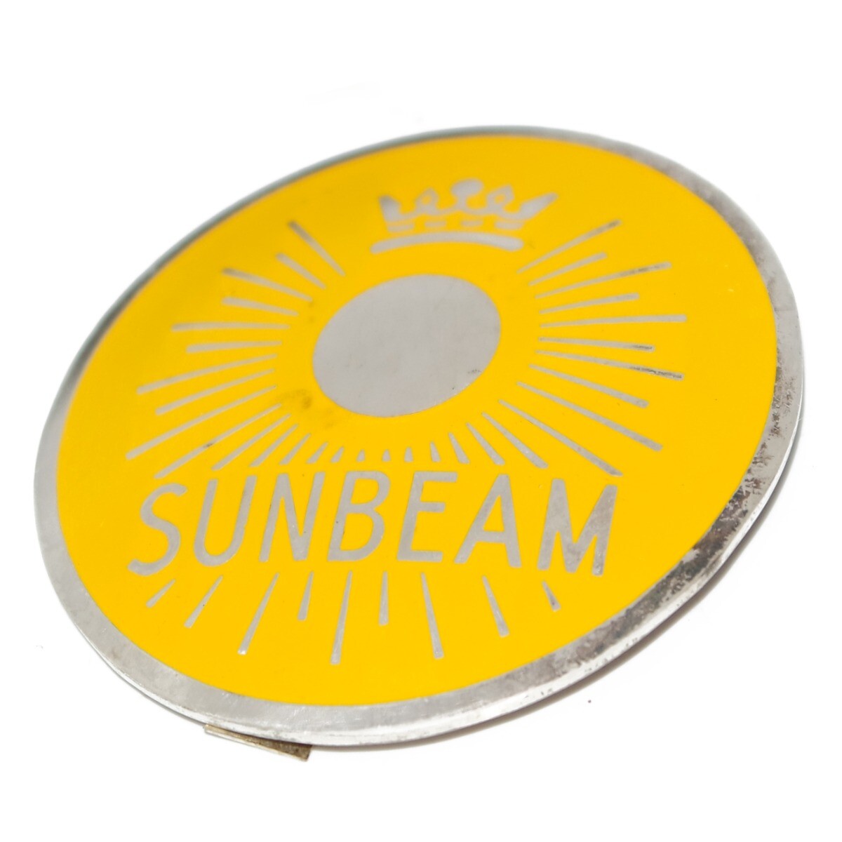 Pair Yellow Sunbeam Monogram S7 S8 Motorcycle Petrol Tank Badge Set 