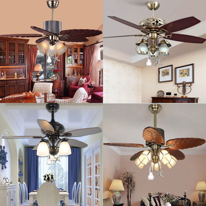 Ceiling Fan Pull Chain Extender, 2 Pieces 3Mm Diameter Beaded Ball Fan Pull Chai