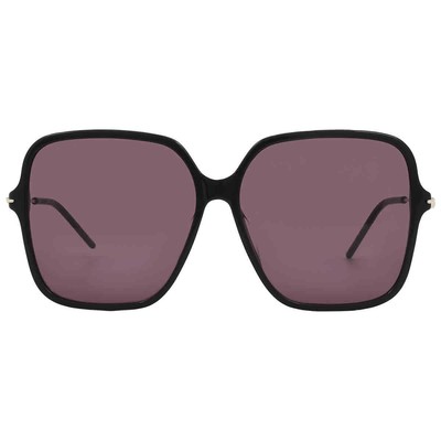 Pre-owned Gucci Violet Sport Ladies Sunglasses Gg1267sa 003 60 Gg1267sa 003 60 In Purple
