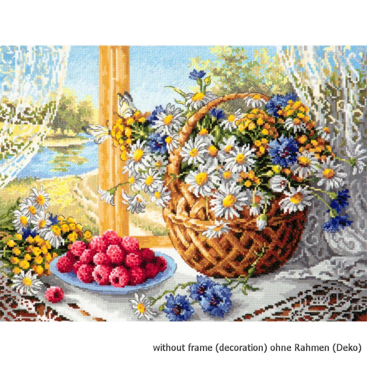Magic Needle Zweigart Edition Counted cross stitch kit Summer Morning, 40 x 30cm