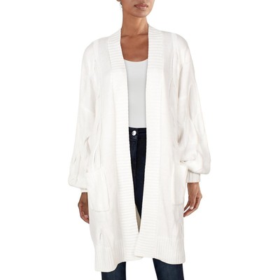 

Danielle Bernstein Womens Oversized Long Cardigan Sweater Jacket BHFO 1421, Белый