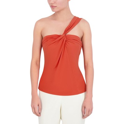 Женская асимметричная блузка без рукавов с присборенным верхом BCBGMAXAZRIA BHFO 8879