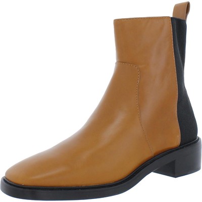 

Tory Burch Женские кожаные ботильоны Sierra без застежки на щиколотке BHFO 3281, Bonnie brown/perfect black, Sierra