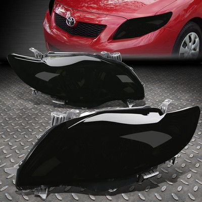 ДЛЯ 09-10 TOYOTA COROLLA ДЫМЧАТЫЙ КОРПУС, ЯНТАРНЫЕ УГЛОВЫЕ ФАРЫ, СМЕННЫЕ ЛАМПЫ