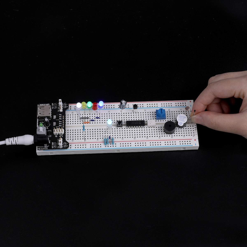 Upgraded Electronics Fun Kit w/Power Supply Module, Jumper Wire, Precision Poten
