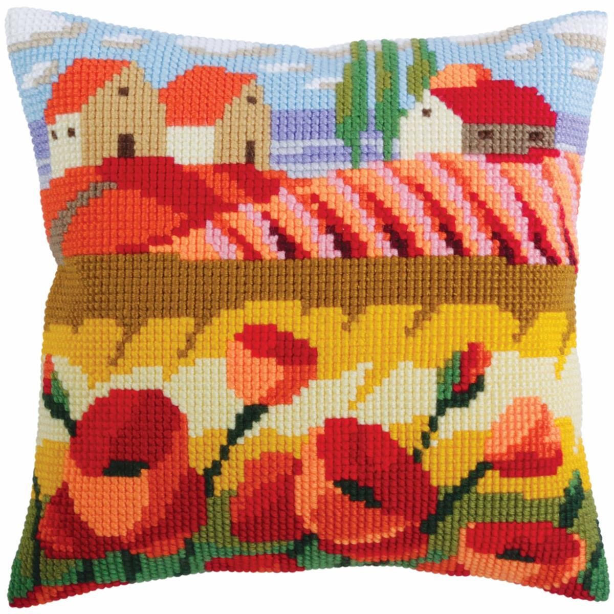 CdA stamped cross stitch kit cushion 