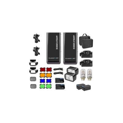 Карманная вспышка Flashpoint eVOLV 200 TTL R2 с двумя головками #EV200-DK