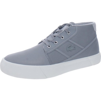 Мужские серые кожаные ботинки чукка Lacoste Gripshot 11.5 Medium (D) BHFO 4250