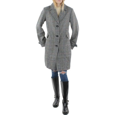 

Vince Camuto Womens Wool Midi Dressy Wool Coat Верхняя одежда BHFO 5773, Multicolor plaid, V29776