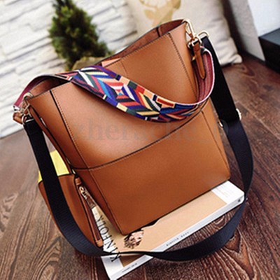 Women Leather Handbag Shoulder Crossbody Ladies Messenger Tote Bag Satchel Purse