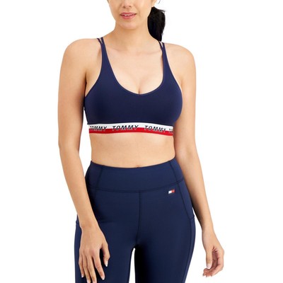 Спортивный бюстгальтер для фитнеса с логотипом Tommy Hilfiger Sport женский темно-синий Athletic XL BHFO 2657