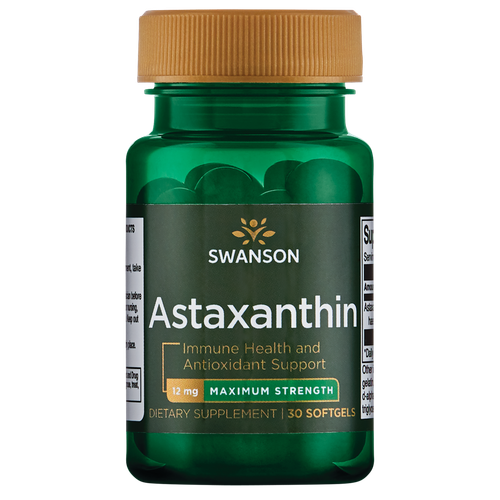 Swanson Astaxanthin - Максимальная сила 12 мг 30 мягких таблеток