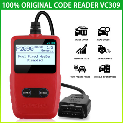VC309 Automotive OBD2 Scanner Check Engine Fault Code Reader Diagnostic Tool