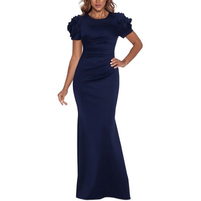 Xscape Womens Ruched Fit & Flare Formal Evening Dress Gown BHFO 9880