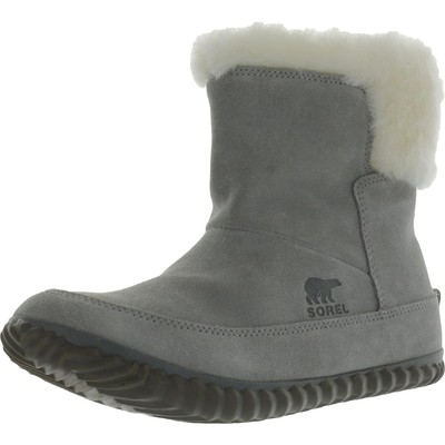 

Серые кожаные ботильоны Sorel Womens Out N About 9 Medium (B,M) BHFO 9816, Grey, Out N About