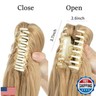 CJL HAIR Short Claw Clip Bonde Ponytail Hair Extension Drawstring Fake Hairpiece Curly Synthetic Faux Jaw Updo Wavy Pony Tails 12