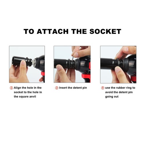 20V Cordless Impact Wrench 1/2"Brushless Electric Wrench Driver 550Nm w/ Battery