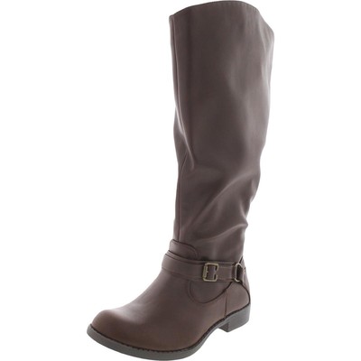 

Женские коричневые сапоги до колена Easy Street Quinn Plus Plus, ширина 7,5 (C,D,W) 1703, Burnished brown, Quinn Plus Plus
