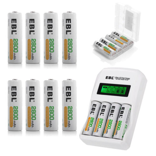 lot AA / AAA Rechargeable Batteries NiMH 1.2V / AA AAA Battery LCD Smart Charger