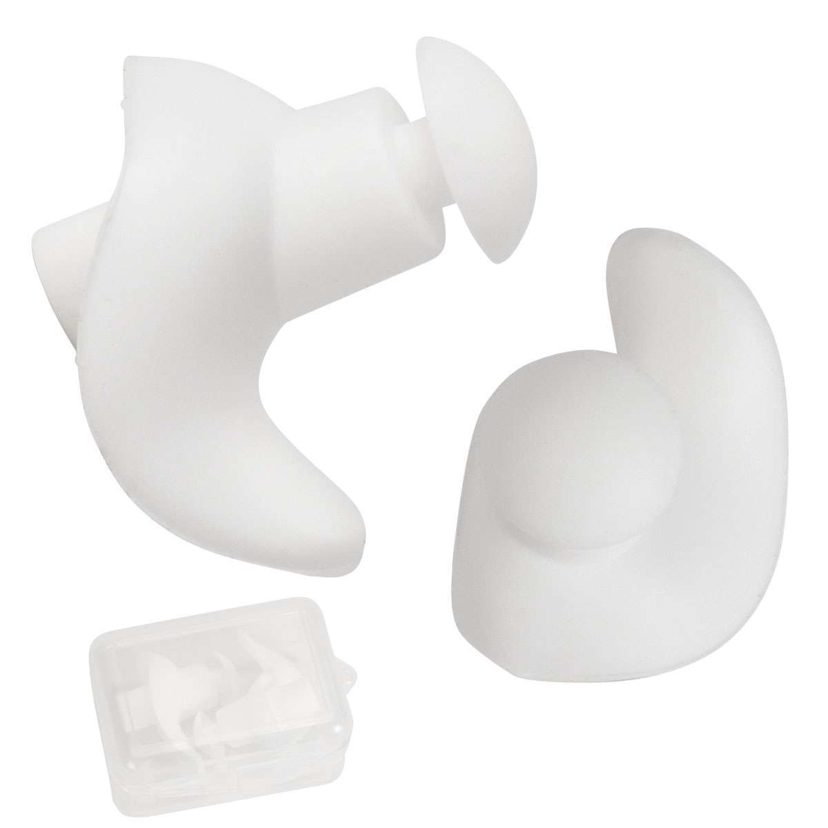 1/5/10Pairs Soft Silicone Swimming Surfing Ear Plugs Reusable Silicone w/Case