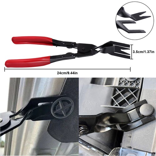Car Trim Clip Upholstery Removal Tool Door Panel Fastener Pin Pliers Puller Red