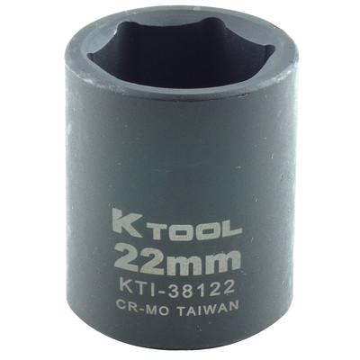 K Tool International 38122 K Tool International SOC IMP MET 1/2DR 22MM
