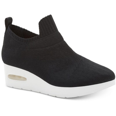 

Женские низкие повседневные и модные кроссовки без шнурков DKNY Angie 9.5 Medium (B,M) 5568, Black knit/white