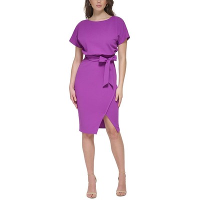 Женское фиолетовое вечернее платье с запахом и разрезом из блузона Kensie Womens 10 BHFO 3533