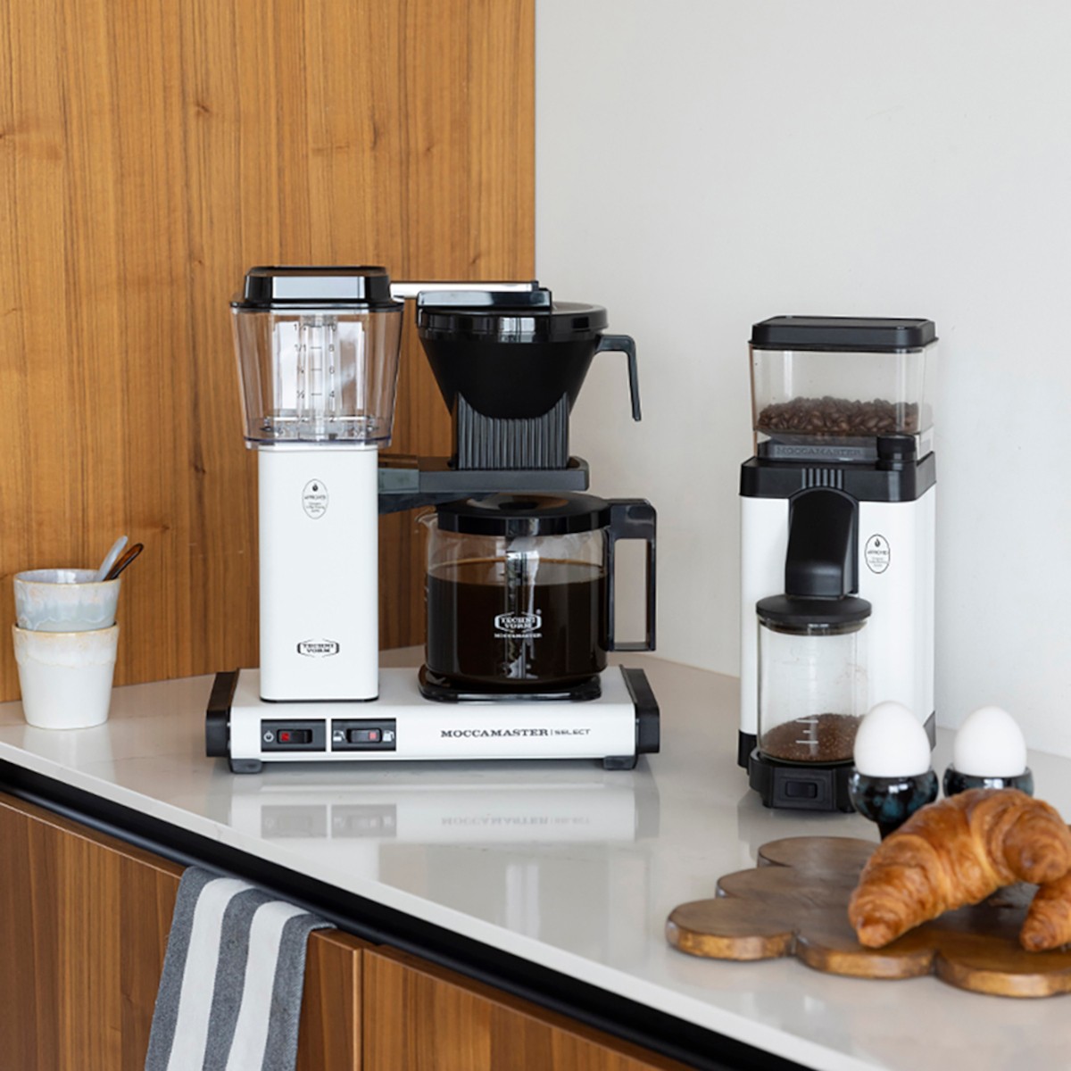 MOCCAMASTER Filterkaffeemaschine KBG Select Matt White 1,25L matt weiß B-WARE - Bild 5 von 7