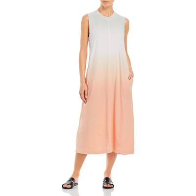 

ATM Womens Orange Ombre Jersey Casual Maxi Dress  BHFO 2623, Dove/flamingo ombre