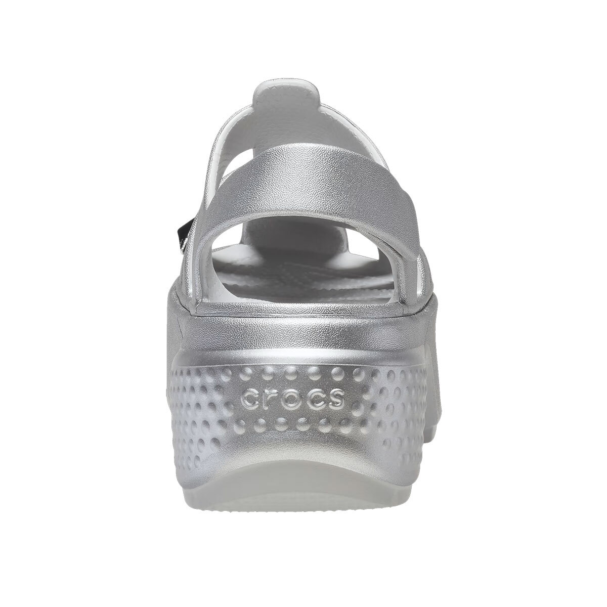 ★CROCS★ PUBLIC STOMP STUD MTL LC FISHERMAN SANDAL SV 24SUS Crocs Stomp Stud MTL LC Fisherman Sandals Silver