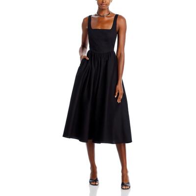 WAYF Womens Desi Black Corset Seamed Floral Tank Maxi Dress L BHFO 1138