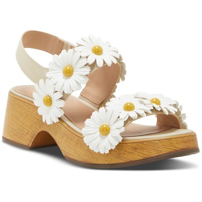

Женские кожаные туфли Lucky Brand Juleii на каблуке с открытым носком BHFO 7269, Stucco, Juleii