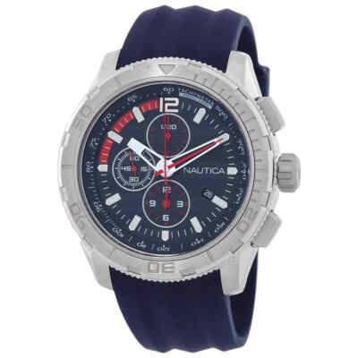 Мужские часы Nautica Naplecr05 с хронографом и синим циферблатом NAPLECR05